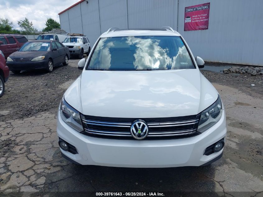 2012 Volkswagen Tiguan Se VIN: WVGAV7AX6CW595797 Lot: 39761643