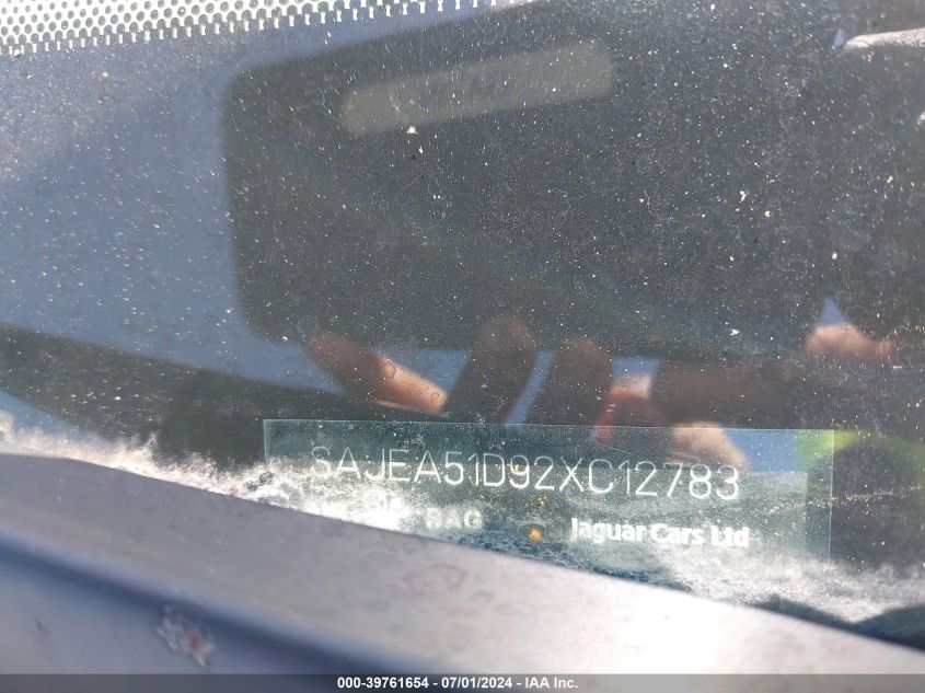 2002 Jaguar X-Type 2.5L VIN: SAJEA51D92XC12783 Lot: 39761654