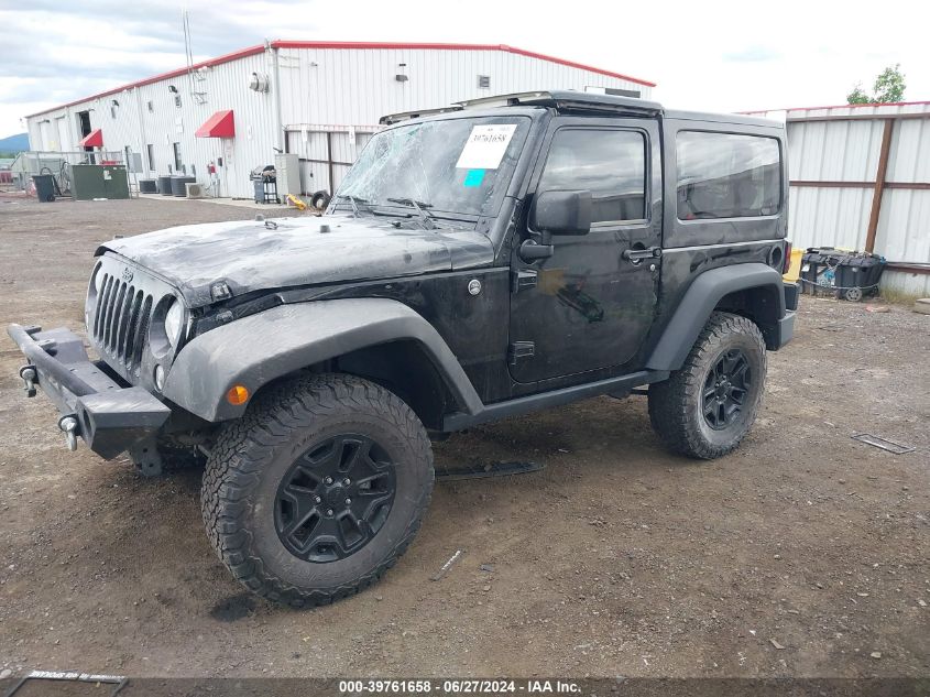 2017 Jeep Wrangler Willy Wheeler 4X4 VIN: 1C4AJWAG9HL710847 Lot: 39761658