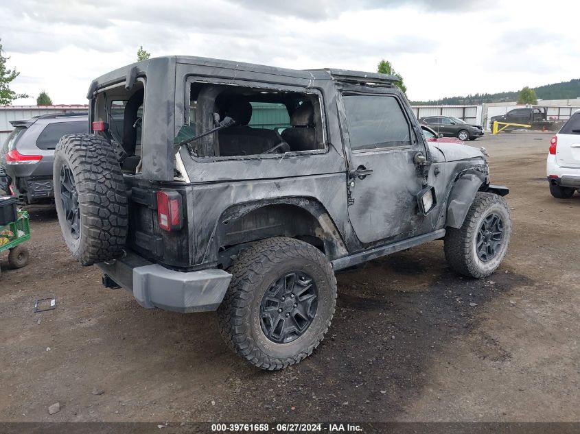 2017 Jeep Wrangler Willy Wheeler 4X4 VIN: 1C4AJWAG9HL710847 Lot: 39761658