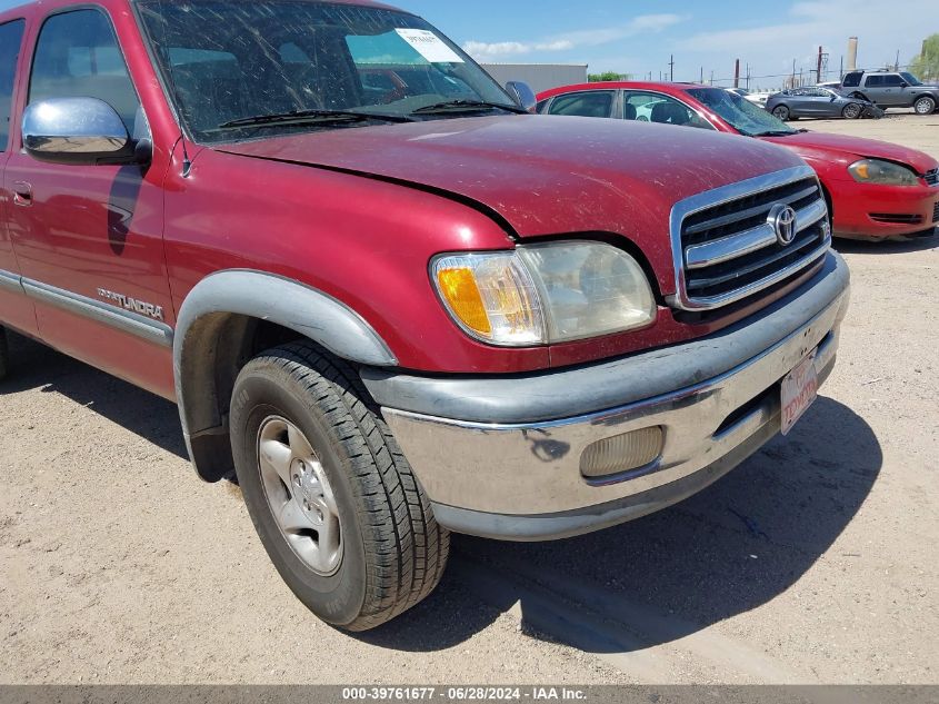 2000 Toyota Tundra Sr5 V8 VIN: 5TBRT3414YS054163 Lot: 39761677