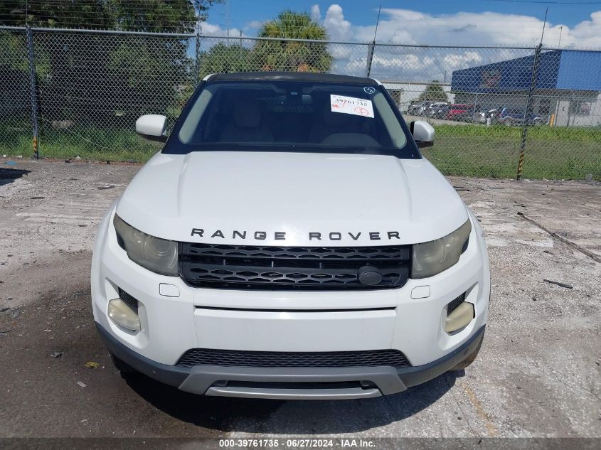 2013 Land Rover Range Rover Evoque Pure Premium VIN: SALVR2BG3DH713198 Lot: 39761735