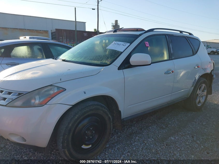 2005 Nissan Murano Sl VIN: JN8AZ08W05W439744 Lot: 39761742