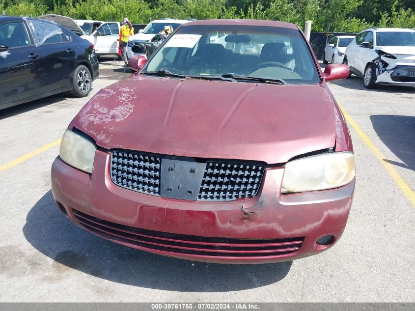 2004 Nissan Sentra 1.8S VIN: 3N1CB51D74L905742 Lot: 39761755