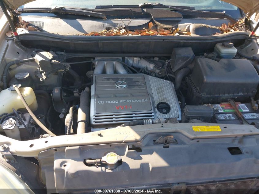 2001 Lexus Rx 300 VIN: JTJGF10UX10106492 Lot: 39761838