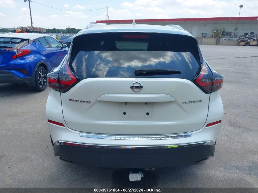 2021 Nissan Murano Platinum Fwd VIN: 5N1AZ2DJ4MC116732 Lot: 39761854