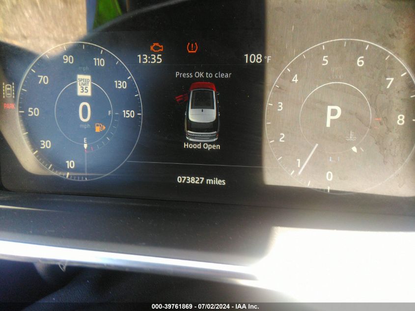 2017 Land Rover Range Rover 3.0L V6 Supercharged Hse VIN: SALGS2FV0HA340173 Lot: 39761869