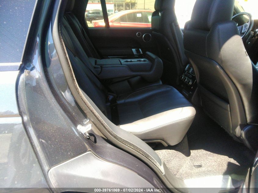 2017 Land Rover Range Rover 3.0L V6 Supercharged Hse VIN: SALGS2FV0HA340173 Lot: 39761869