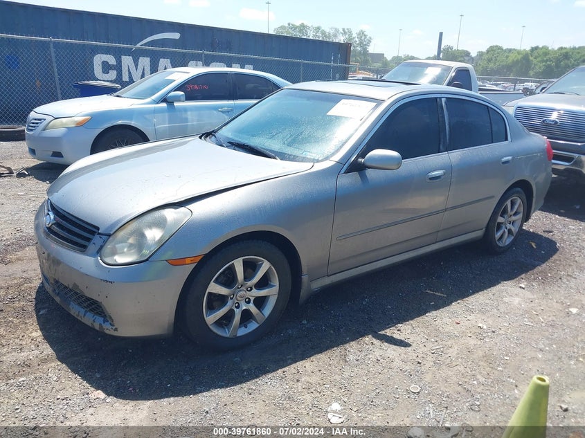 2005 Infiniti G35X VIN: JNKCV51FX5M307270 Lot: 39761860