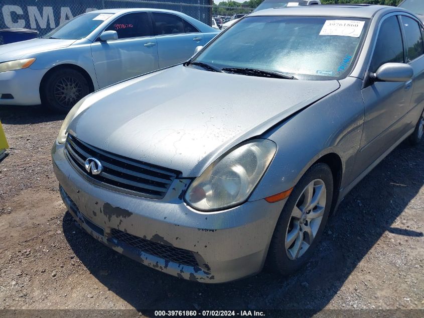 2005 Infiniti G35X VIN: JNKCV51FX5M307270 Lot: 39761860