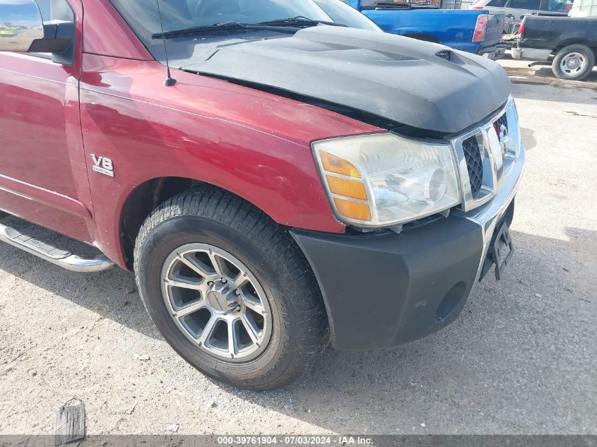 2004 Nissan Titan Se VIN: 1N6AA07A24N590191 Lot: 39761904