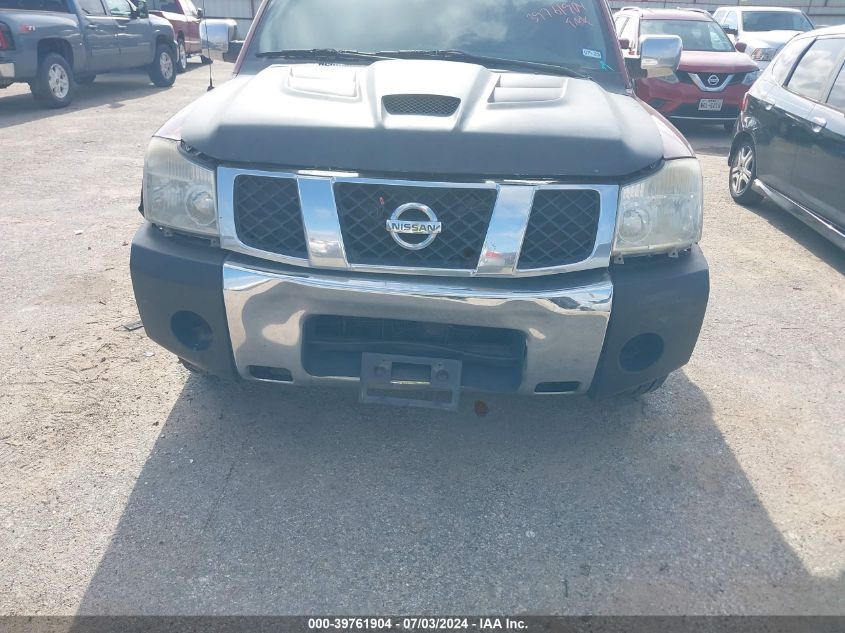 2004 Nissan Titan Se VIN: 1N6AA07A24N590191 Lot: 39761904