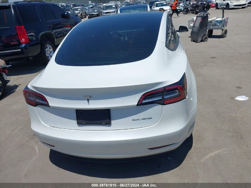 2021 Tesla Model 3 Long Range Dual Motor All-Wheel Drive VIN: 5YJ3E1EB8MF926832 Lot: 39761910