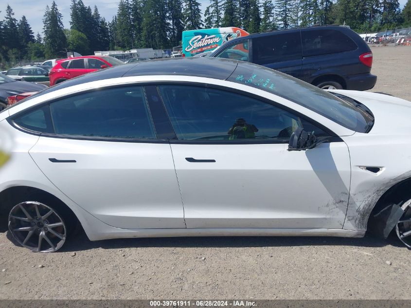 2021 Tesla Model 3 Long Range Dual Motor All-Wheel Drive VIN: 5YJ3E1EB7MF939765 Lot: 39761911