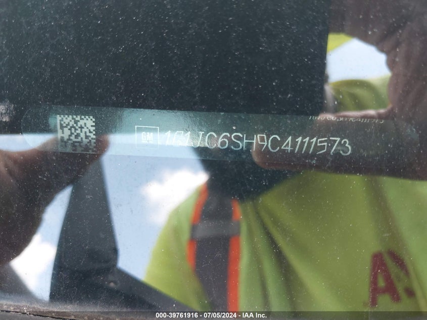 2012 Chevrolet Sonic 2Lt VIN: 1G1JC6SH9C4111573 Lot: 39761916