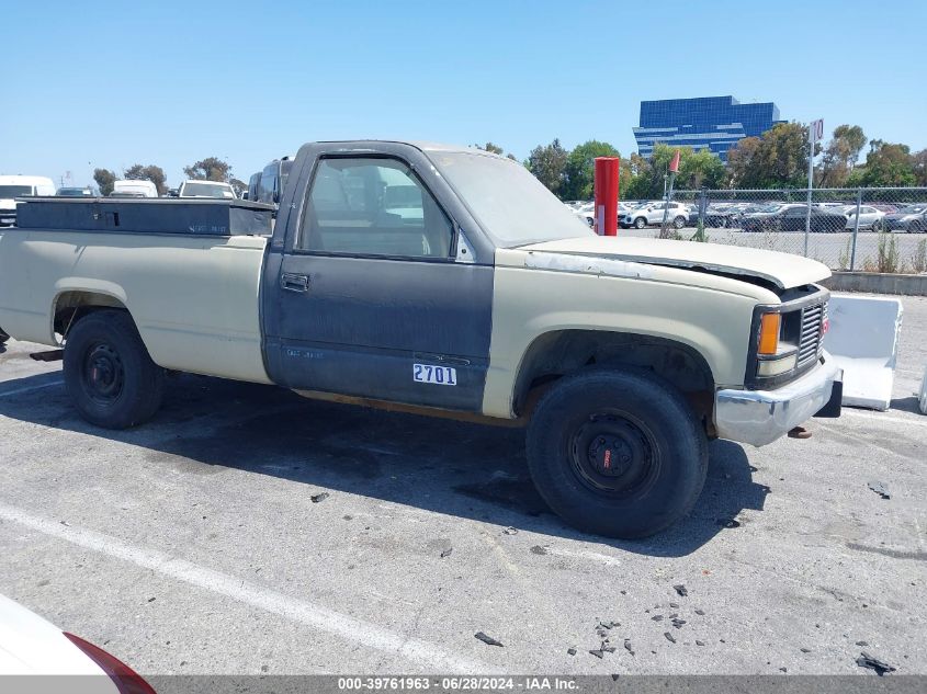 1991 GMC Sierra K2500 VIN: 1GTFK24C3ME508153 Lot: 39761963
