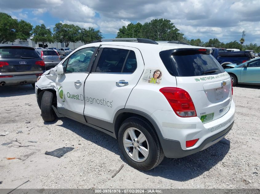 2017 Chevrolet Trax Lt VIN: 3GNCJLSB9HL274684 Lot: 39761976