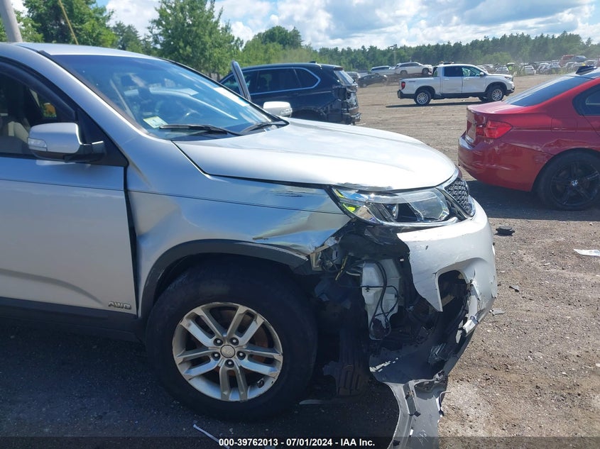 2014 Kia Sorento Lx VIN: 5XYKTCA67EG480043 Lot: 39762013