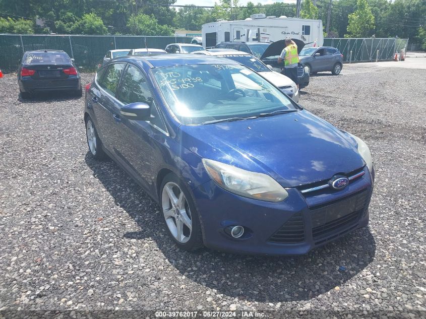 2012 Ford Focus Titanium VIN: 1FAHP3N26CL110991 Lot: 39762017