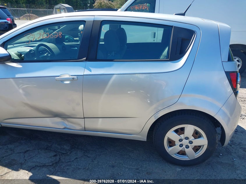 2013 Chevrolet Sonic Ls Manual VIN: 1G1JB6SH8D4171218 Lot: 39762028