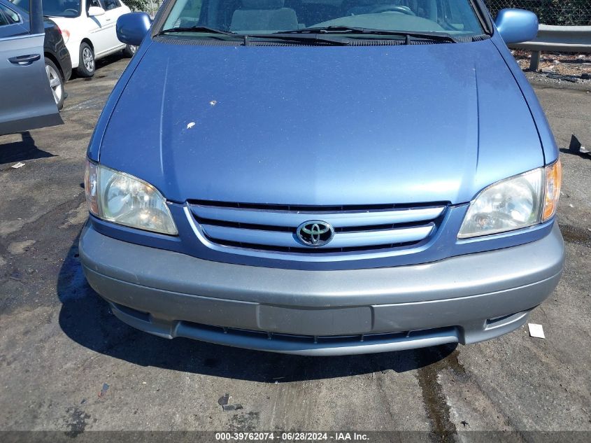 2001 Toyota Sienna Xle VIN: 4T3ZF13C01U364949 Lot: 39762074