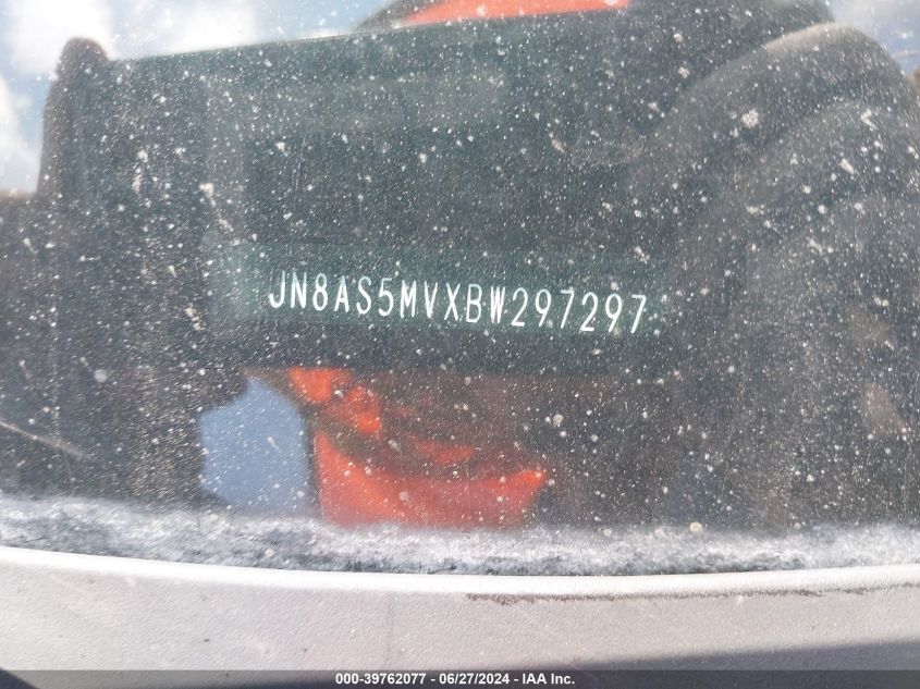 2011 Nissan Rogue Sv VIN: JN8AS5MVXBW297297 Lot: 39762077