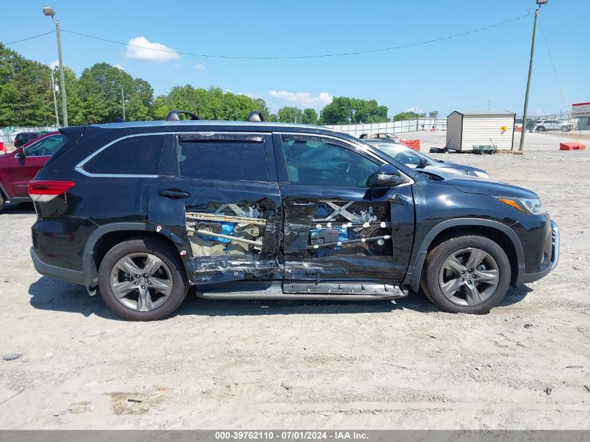 2019 Toyota Highlander Limited Platinum VIN: 5TDDZRFH3KS934307 Lot: 39762110