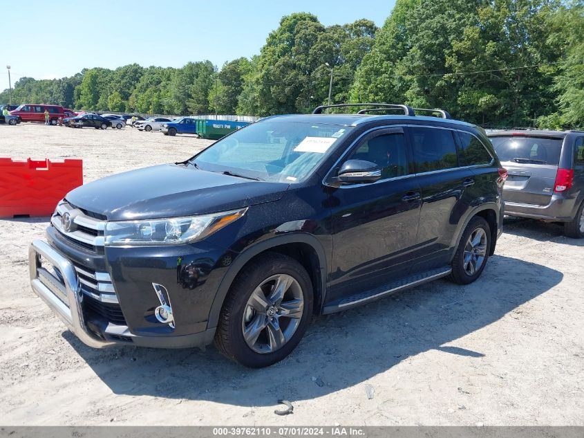 2019 Toyota Highlander Limited Platinum VIN: 5TDDZRFH3KS934307 Lot: 39762110