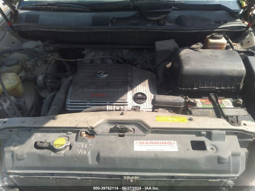 2002 Lexus Rx 300 VIN: JTJHF10U420275705 Lot: 39762114