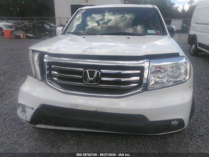 2012 Honda Pilot Ex-L VIN: 5FNYF4H50CB086229 Lot: 39762155