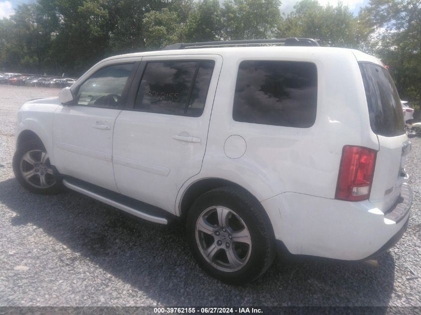 2012 Honda Pilot Ex-L VIN: 5FNYF4H50CB086229 Lot: 39762155