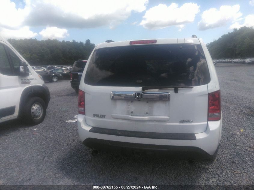 2012 Honda Pilot Ex-L VIN: 5FNYF4H50CB086229 Lot: 39762155