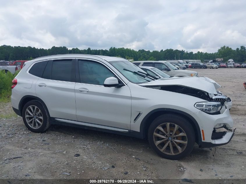 2019 BMW X3 xDrive30I VIN: 5UXTR9C50KLD94889 Lot: 39762170