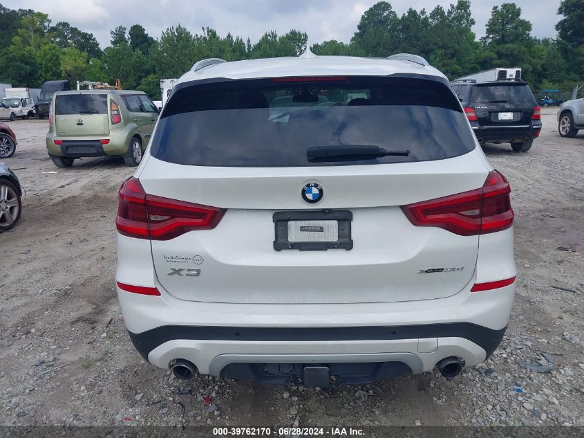 2019 BMW X3 xDrive30I VIN: 5UXTR9C50KLD94889 Lot: 39762170