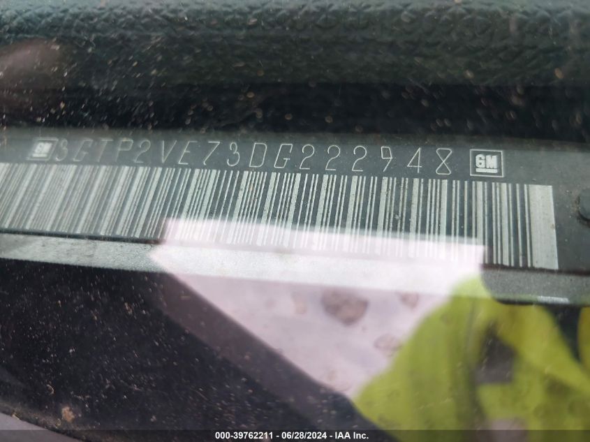 2013 GMC Sierra 1500 Sle VIN: 3GTP2VE73DG222948 Lot: 39762211