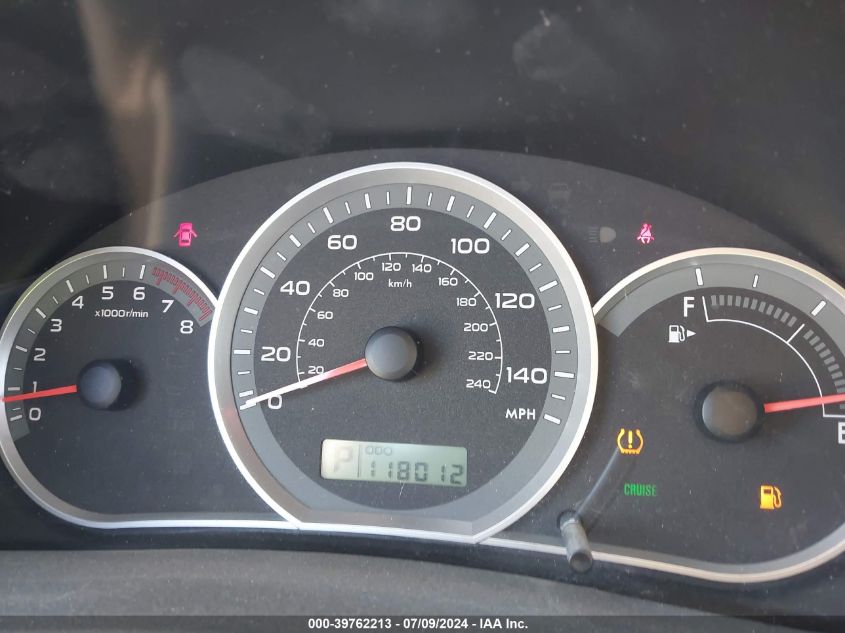 2008 Subaru Impreza Outback Sport VIN: JF1GH63638H831327 Lot: 39762213