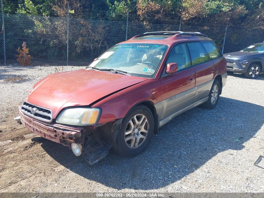 2002 Subaru Legacy Outback Limited VIN: 4S3BH686927622149 Lot: 39762282