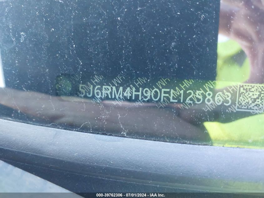 2015 Honda Cr-V Touring VIN: 5J6RM4H90FL125863 Lot: 39762306