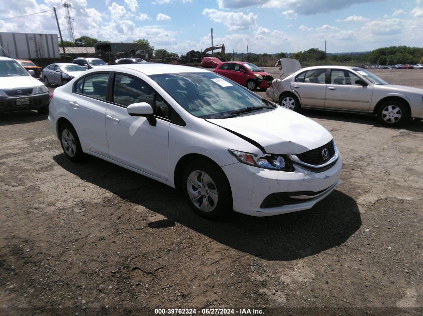 2014 Honda Civic Lx VIN: 19XFB2F5XEE263856 Lot: 39762324