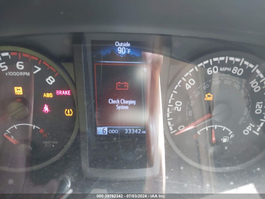 2020 Toyota Tacoma Sr VIN: 3TYRX5GN0LT004007 Lot: 39762342