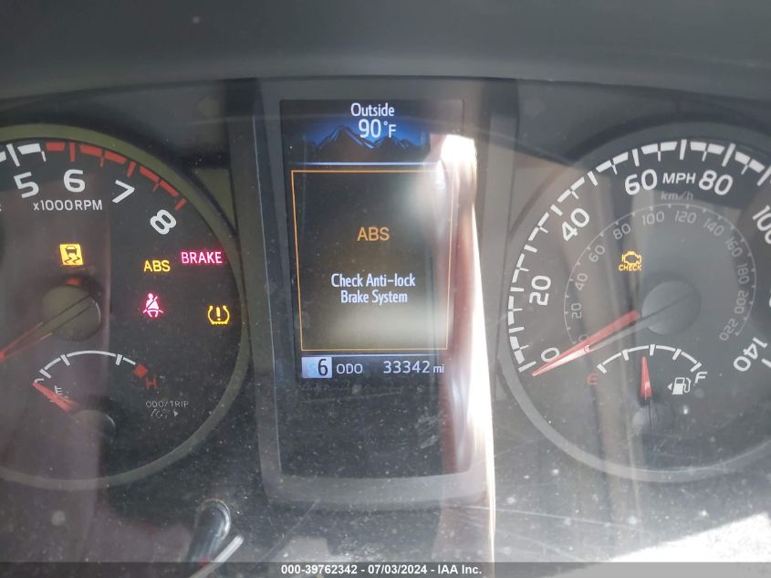 2020 Toyota Tacoma Sr VIN: 3TYRX5GN0LT004007 Lot: 39762342