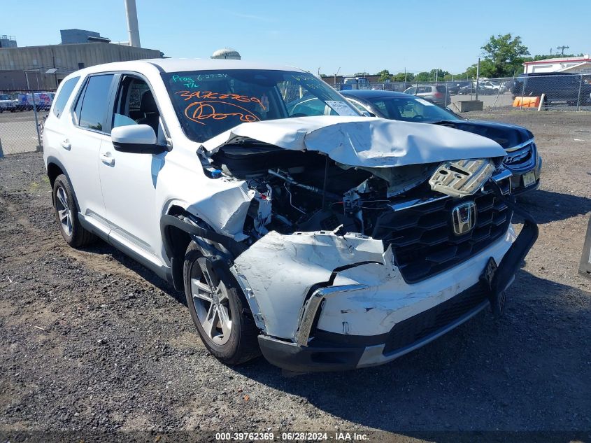 2023 Honda Pilot Awd Ex-L 7 Passenger VIN: 5FNYG1H50PB010317 Lot: 39762369