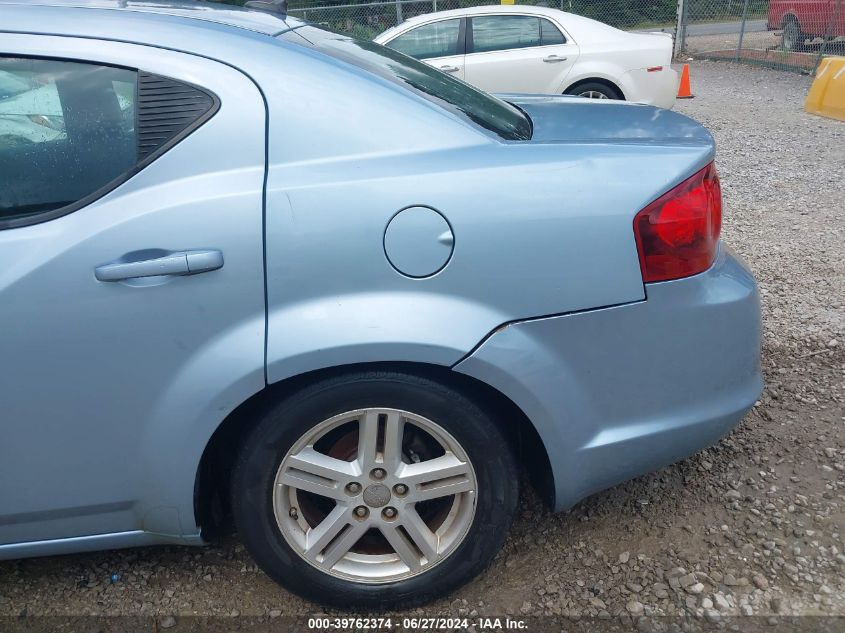 2013 Dodge Avenger Sxt VIN: 1C3CDZCB4DN619555 Lot: 39762374