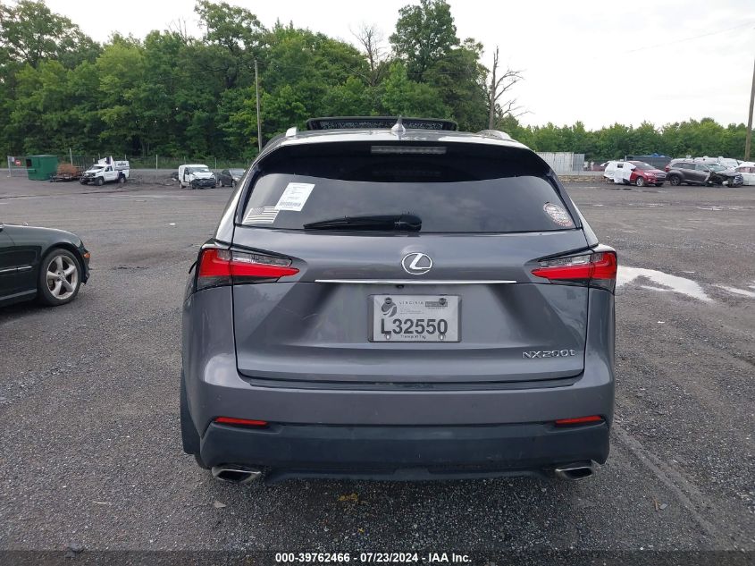 2016 Lexus Nx 200T/Base/F Sport VIN: JTJBARBZ8G2070699 Lot: 39762466