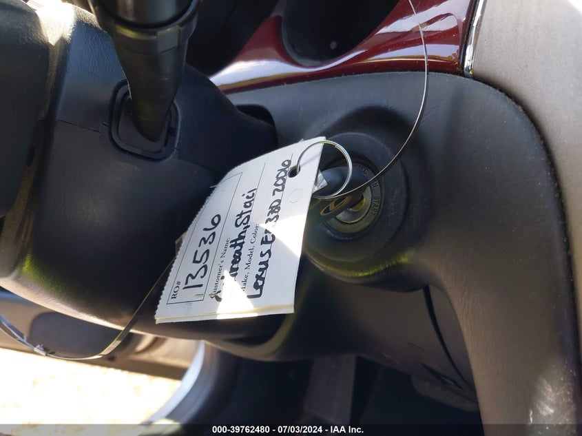 2006 Lexus Es 330 VIN: JTHBA30G065149636 Lot: 39762480