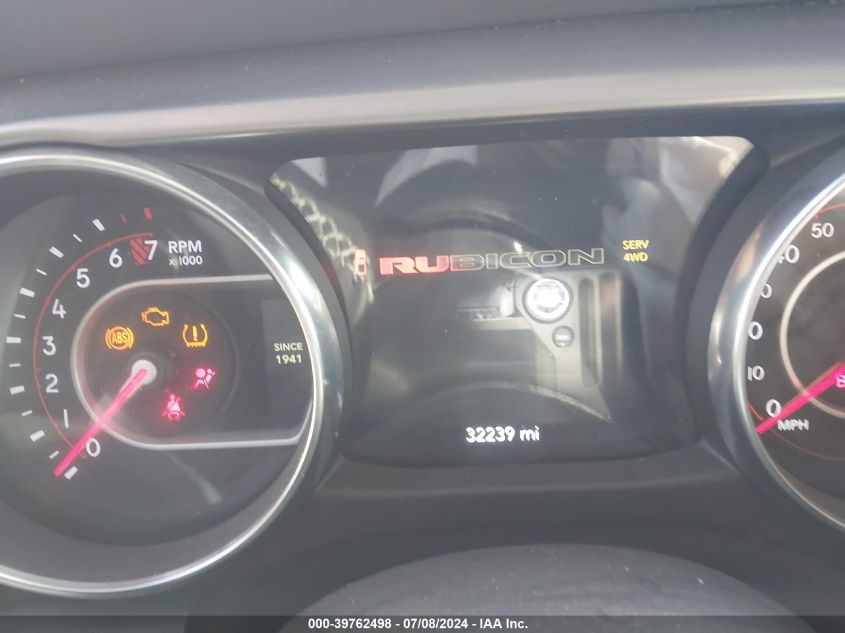 2020 Jeep Gladiator Rubicon 4X4 VIN: 1C6JJTBG5LL206647 Lot: 39762498