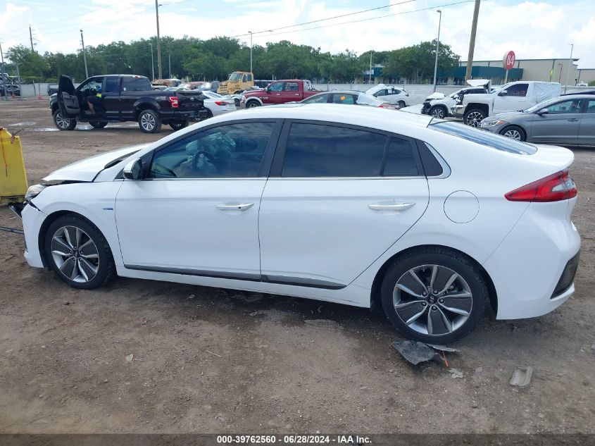 2019 Hyundai Ioniq Limited VIN: KMHC05LC1KU107467 Lot: 39762560