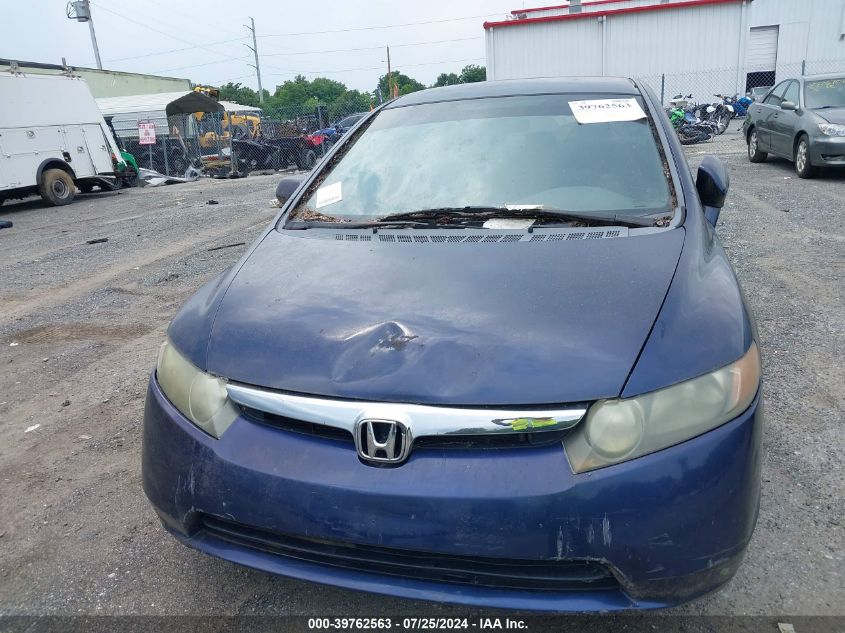 2008 Honda Civic Lx VIN: 1HGFA16548L051237 Lot: 39762563