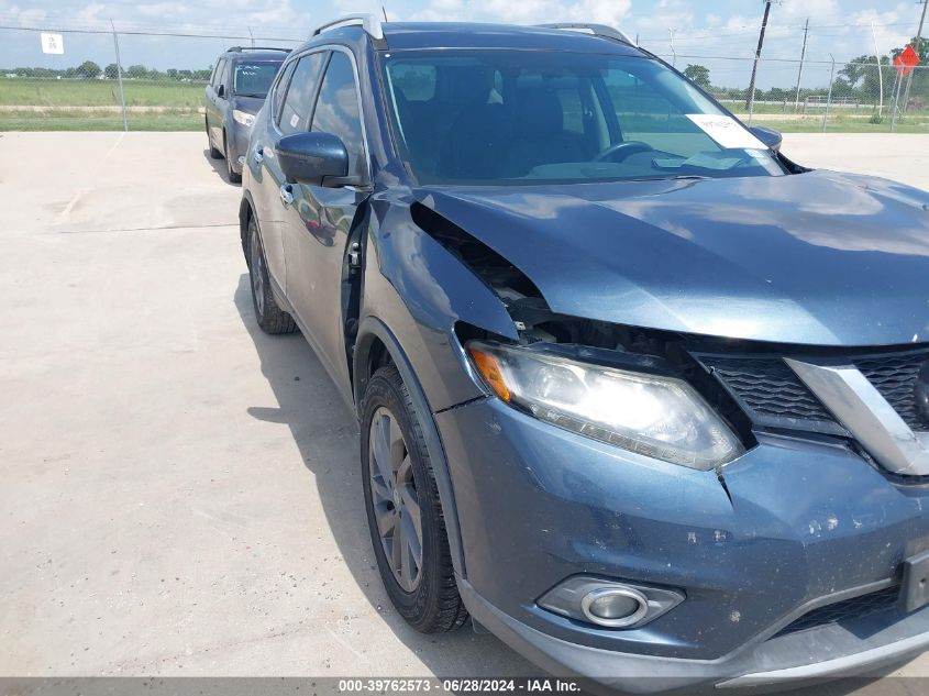 2016 Nissan Rogue Sl VIN: 5N1AT2MT3GC868803 Lot: 39762573