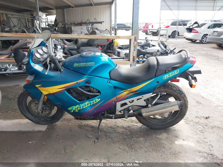 1996 Suzuki Gsx600 F VIN: JS1GN72A6T2103327 Lot: 39762602